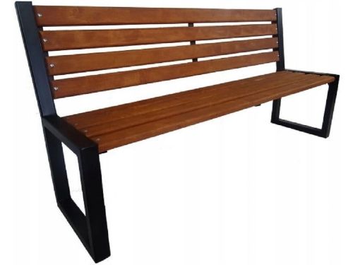 Tuinbank 3-zitter Parkbank Weerbestendig Metaal en Hout