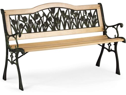 Tuinbank Gietijzer - Parkbank Zitbank - Ontspannen Buiten - Decoratief