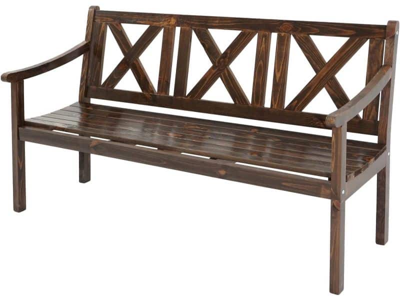 Tuinbank Kopenhagen, zitbank Parkbank Houten bank, 3-zits Gastronomie