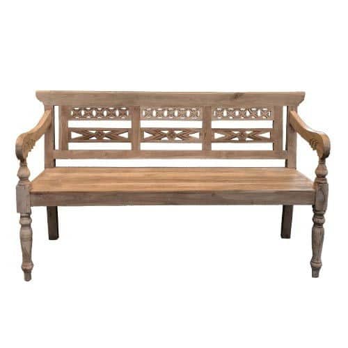 tuinbank ledo teak naturel tuinmeubel 150 cm own own