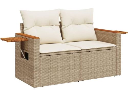 Tuinbank met kussens - Loungebank buiten - Ontspannen in tuin