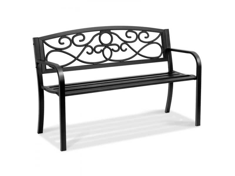 Tuinbank - Metalen Parkbank - Driezits - Breedte 127 cm