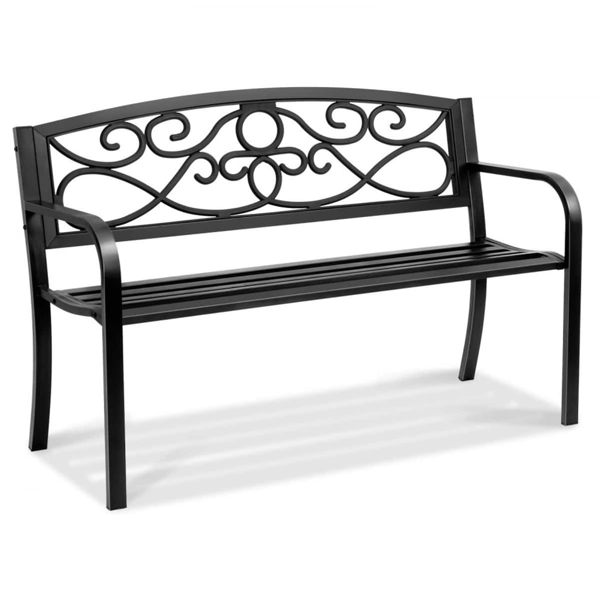 tuinbank metalen parkbank driezits breedte 127 cm