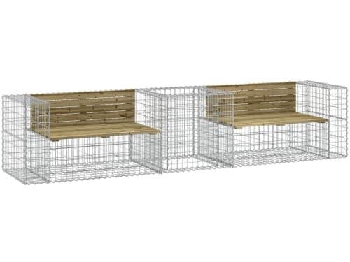 Tuinbank | Tuinbankje | Buitenbank | Tuinstoel met schanskorf geïmpregneerd