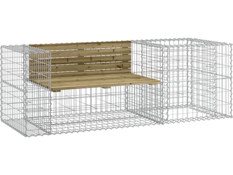 Tuinbank | Tuinbankje | Buitenbank | Tuinstoel met schanskorf geïmpregneerd