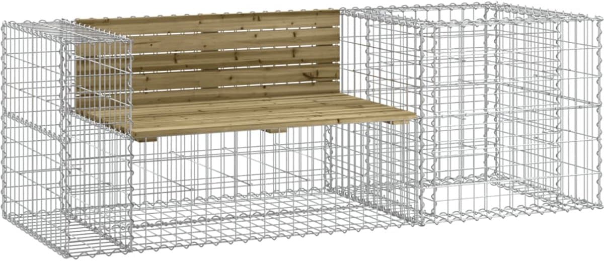 tuinbank | tuinbankje | buitenbank | tuinstoel met schanskorf geïmpregneerd