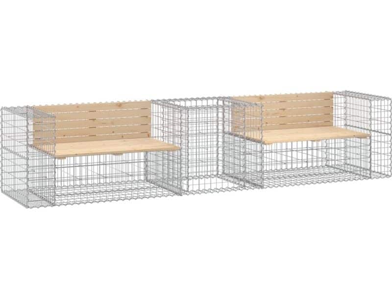 Tuinbank | Tuinbankje | Buitenbank | Tuinstoel met schanskorf massief