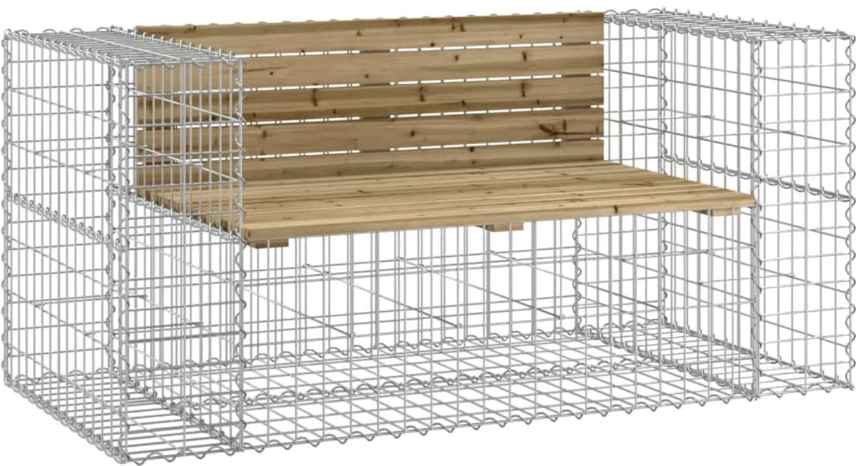 tuinbank | tuinbankje | buitenbank | tuinstoel schanskorfontwerp 143x71x65,5 cm