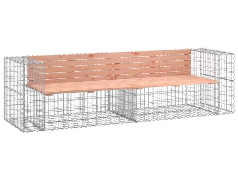 Tuinbank | Tuinbankje | Buitenbank | Tuinstoel schanskorfontwerp 244x71x65,5 cm