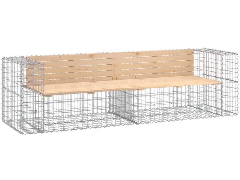 Tuinbank | Tuinbankje | Buitenbank | Tuinstoel schanskorfontwerp 244x71x65,5 cm