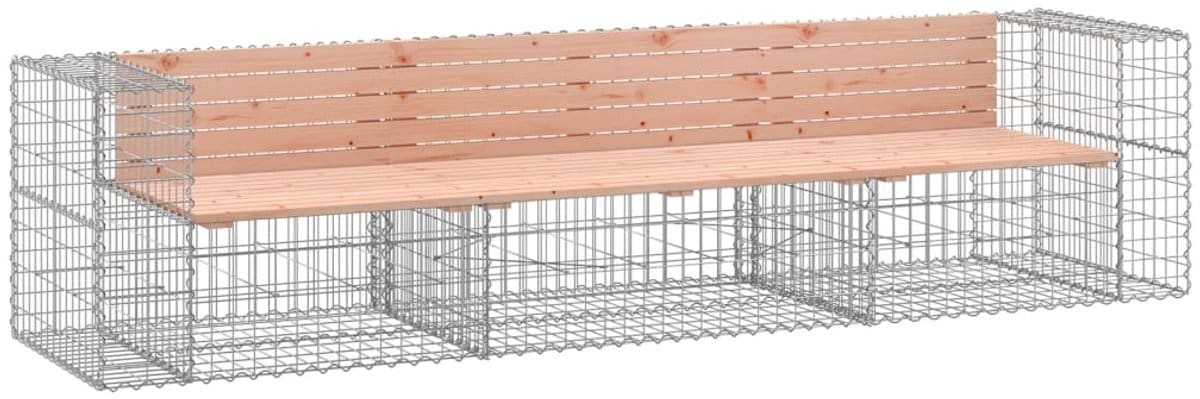 tuinbank | tuinbankje | buitenbank | tuinstoel schanskorfontwerp 287x71x65,5 cm