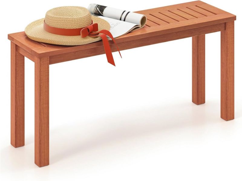 Tuinbank zonder rugleuning - Massief Houten Terrasbank - Voor Buiten