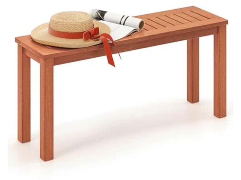 Tuinbank zonder rugleuning - Massief Houten Terrasbank - Voor Buiten