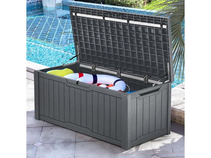 Tuingereedschap opbergbox met kussen 120 gallon waterdicht - Terraskussen en