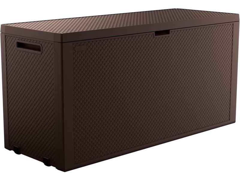 Tuinmeubel opbergbox bruin 270 liter waterdicht en onderhoudsvrij