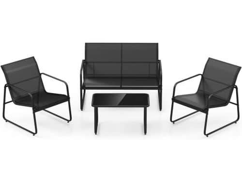 Tuinmeubelset 4 personen - Terrasmeubilair Balkonset - Ontspannen Buiten Zitten