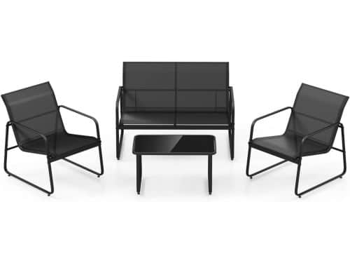 Tuinmeubelset 4 personen - Terrasmeubilair Balkonset - Ontspannen Buiten Zitten