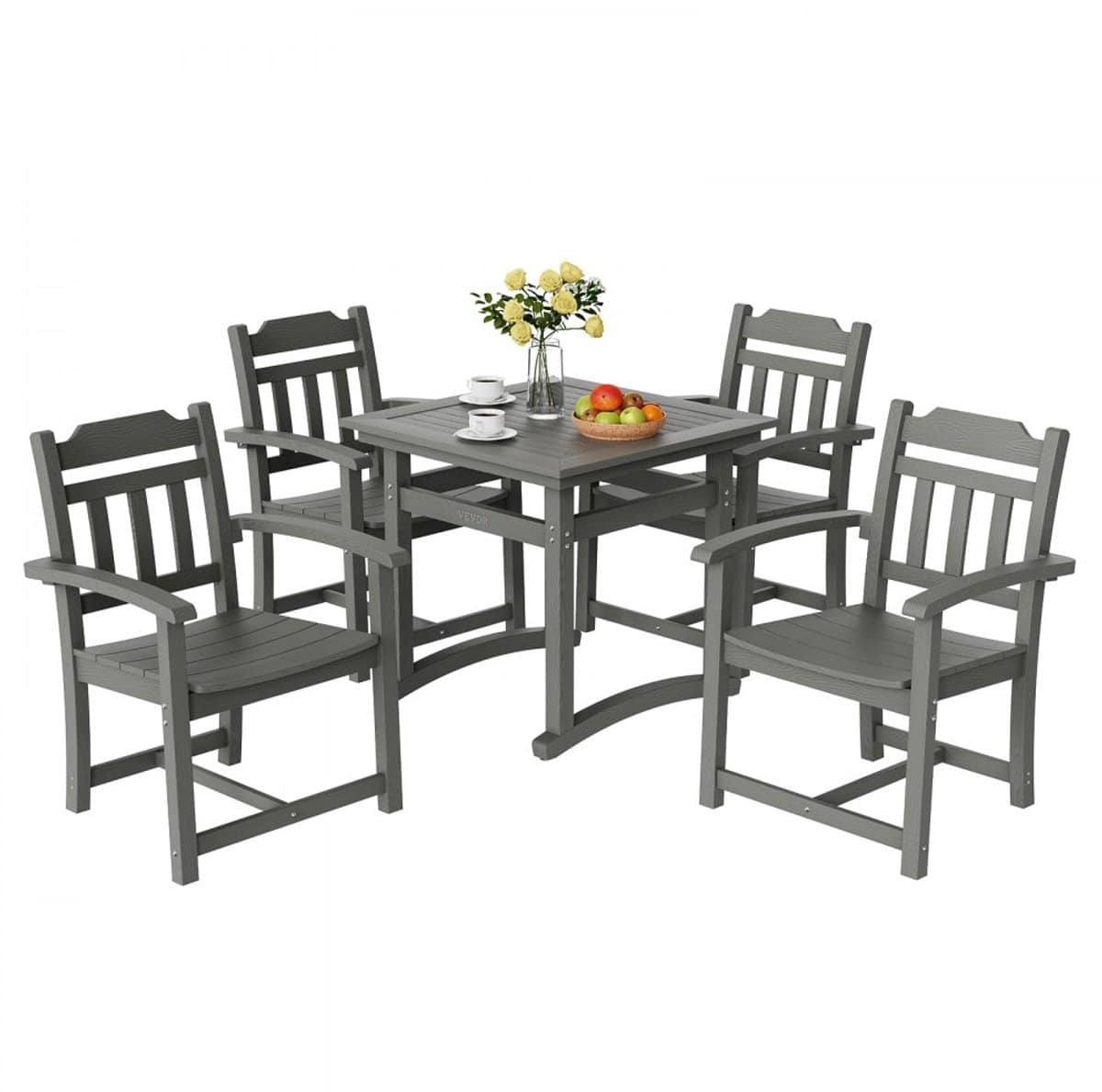 tuinmeubelset 5 delige balkonset met tafel en 4 stoelen