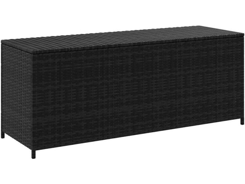 Tuinopslagbox van poly rattan - krasbestendig en veelzijdig