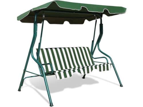 Tuinschommel met Zonnedak - 3-zits Schommelbank in Verschillende Kleuren