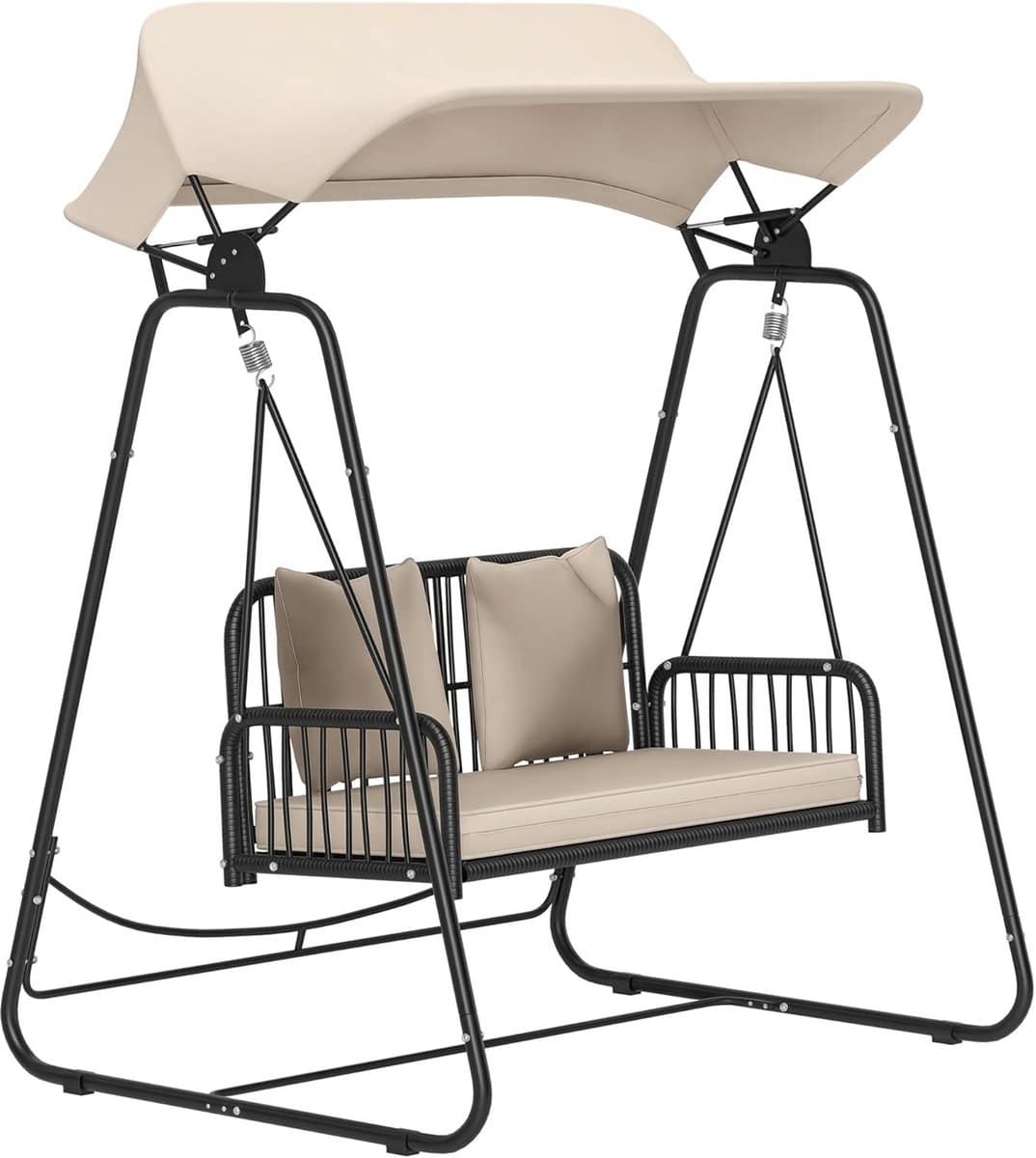 tuinschommel voor twee schommelbank rotan ontspannen in de