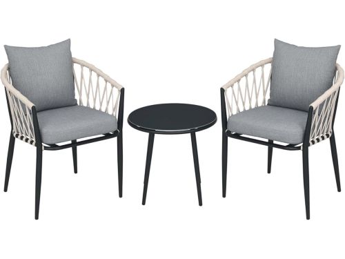Tuinstoel en Tafelset - Driedelige Bistroset voor Balkon en Terras