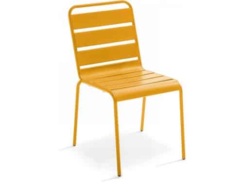 Tuinstoel Metaal - Buitenstoel Stoel - Terras Zomer - Stapelbaar