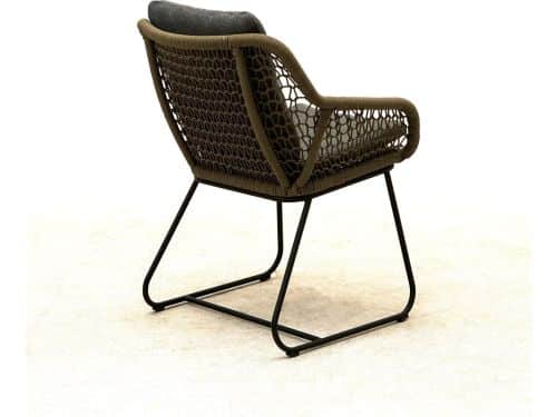 Tuinstoel Portofino dining olijf groen touw