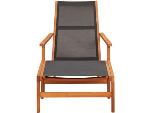 Tuinstoel | Tuinzetel | Terrasstoel | Buitenstoel met voetensteun massief