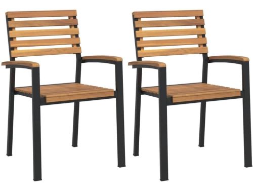 Tuinstoelen Stapelbaar - Acacia Hout - Buiten Eten - Massief