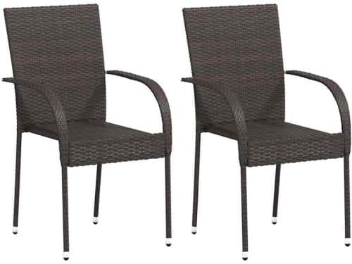 Tuinstoelen Stapelbaar - Buitenstoelen Terras - Ontspannen Buiten - Waterbestendig