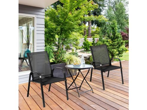 Tuinstoelen - Stapelbare Tuinstoelen - Buitensstoel - Terrasstoel - Balkonstoel