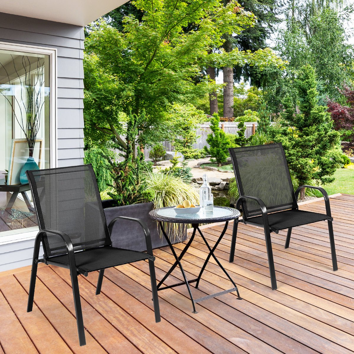 tuinstoelen stapelbare tuinstoelen buitensstoel terrasstoel balkonstoel