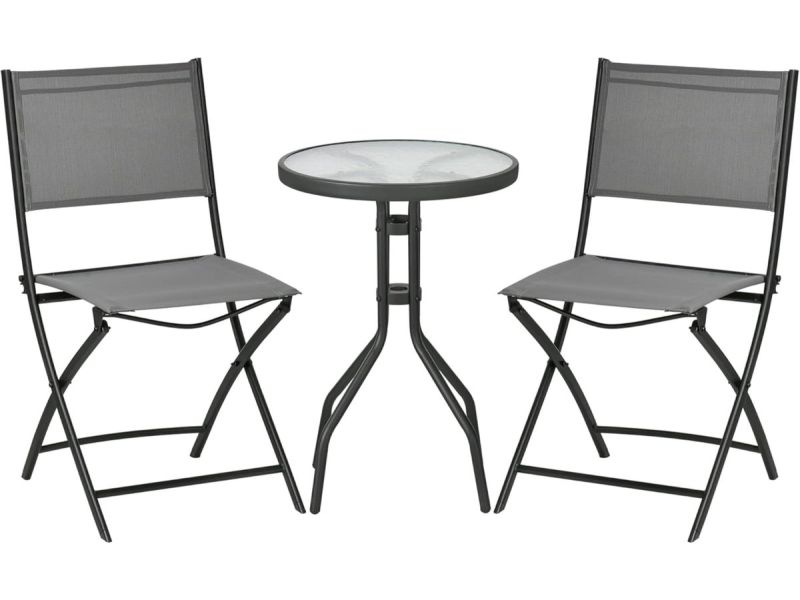 Tuinstoelen - Tuinmeubelen - 3-Delige - Tuin Eettafelstoelen - met