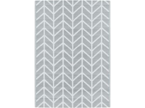 Tuintapijt Buiten 140x200 cm Grijs Polypropyleen Vloerkleed voor Balkon of