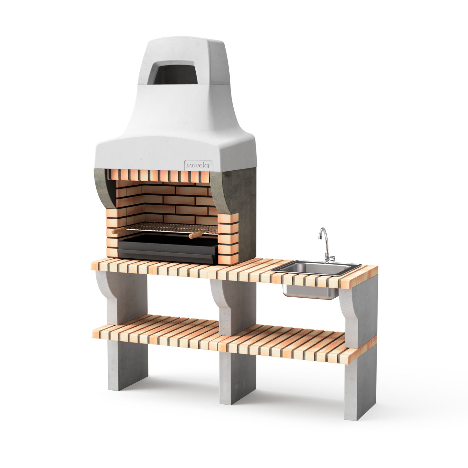 tuozi houtskoolbarbecue bailén plus 1 69,5x35cm