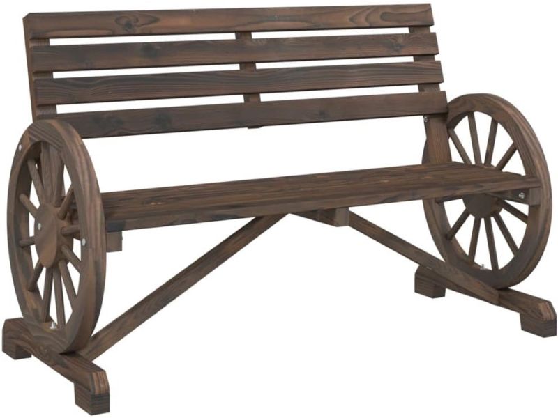 Twee Persoons Houten Tuinbank Massief Vuren Hout - Parkbank voor