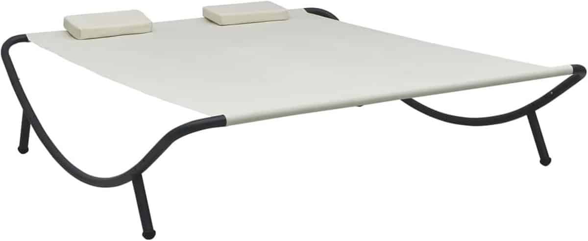 tweepersoons tuin ligbed met kussens outdoor loungebed voor 2