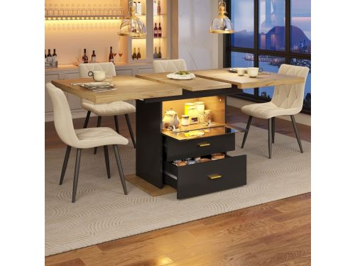 Uitklapbare Tafel - Uitschuifbare Eettafel - Klaptafel - Vouwtafel