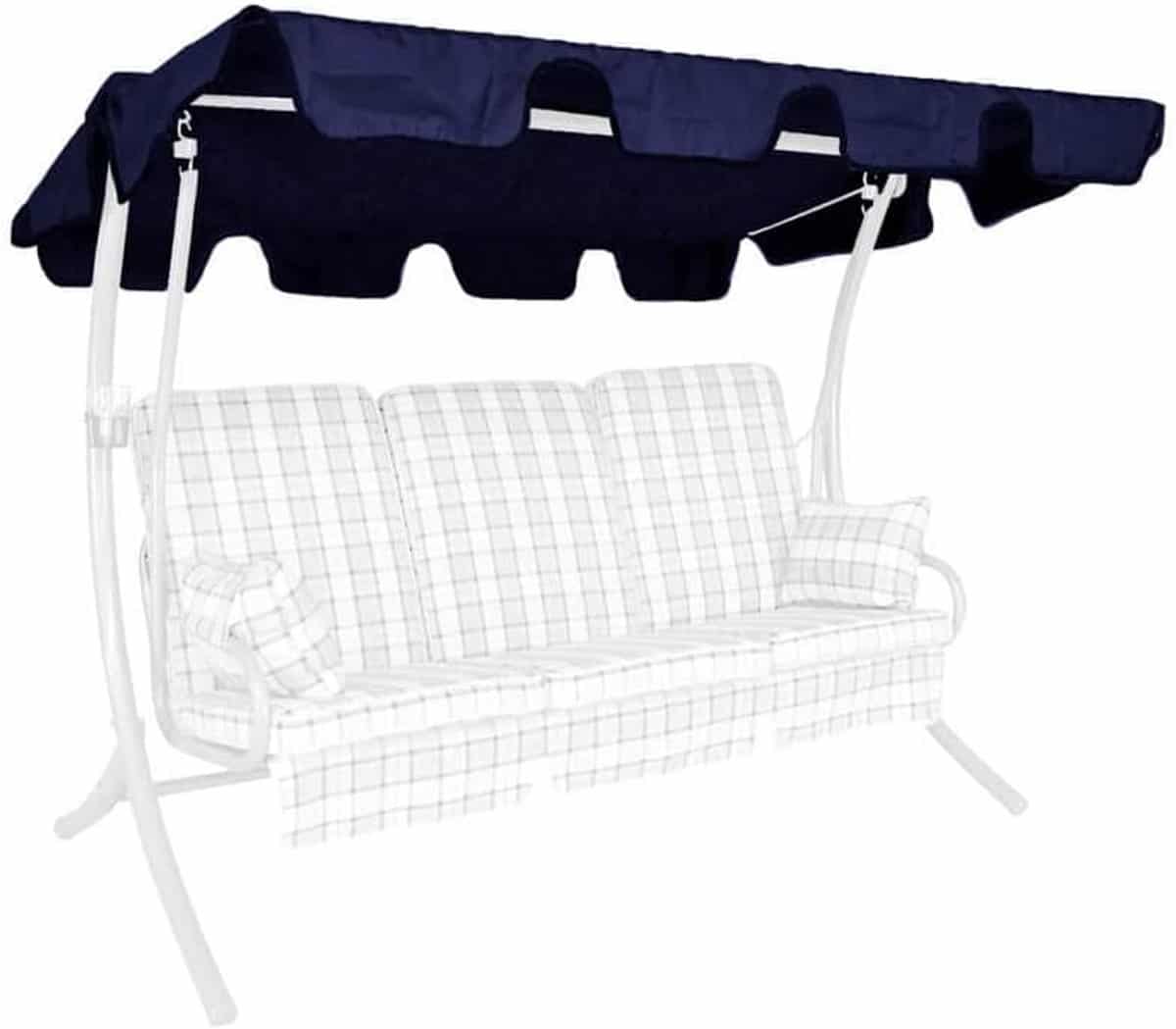 universeel vervangend zonnedak voor 3 zits schommelbank groen swingtex