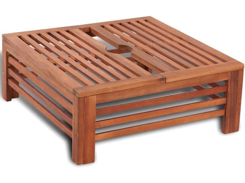 Universele Basis voor Parasolvoet - Houten Decoratie en Bescherming