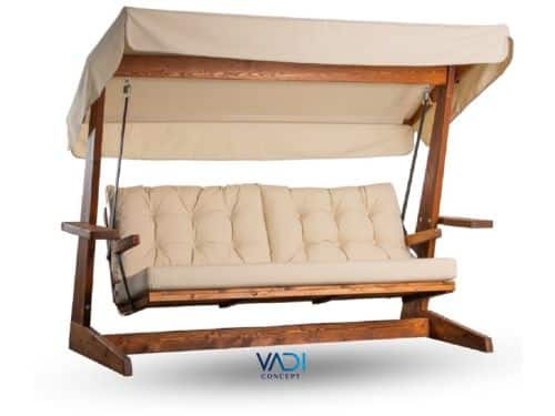Vadi Concept -VIVA 2400 Crème Luxe Houten Schommelbank