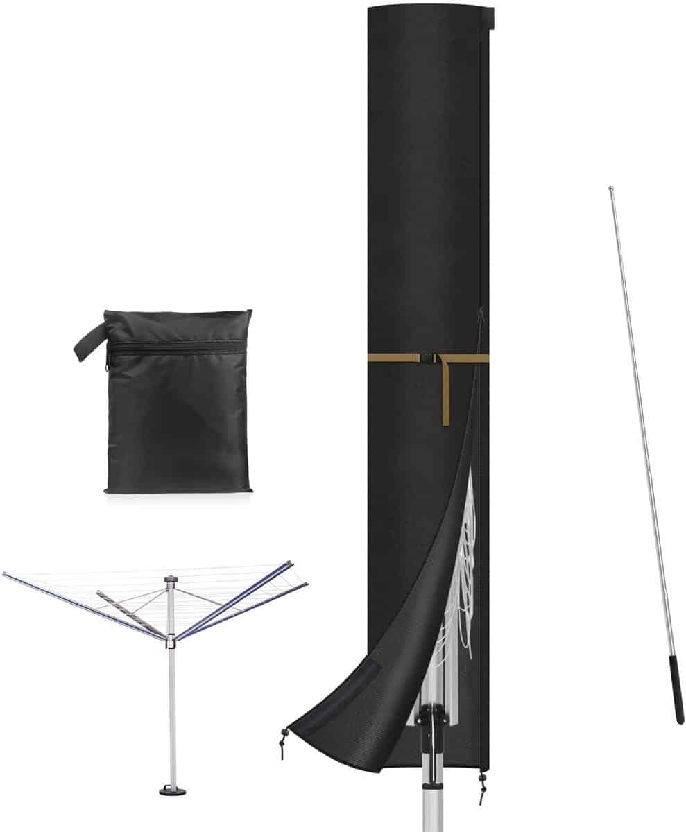 vansheim beschermhoes voor waslijn, kleine parasolhoes met stang