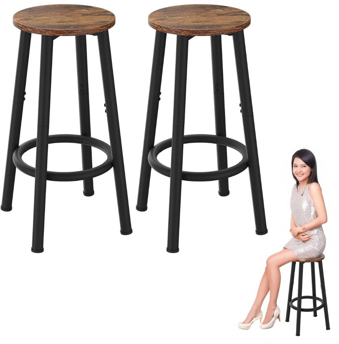 veltrr® bar krukken set van 2 krukken barstoelen