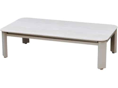 Veneto lounge tuintafel latte zand met keramisch blad 116x59xH31 cm