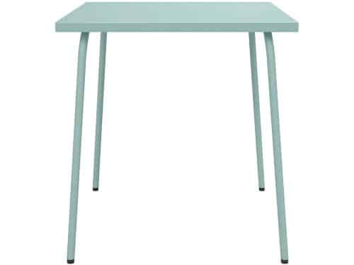 Vente-unique Tuineethoek van metaal - een tafel B.70 cm en
