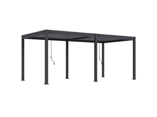 Venus Comfort overkapping - 300x600 cm - antraciet