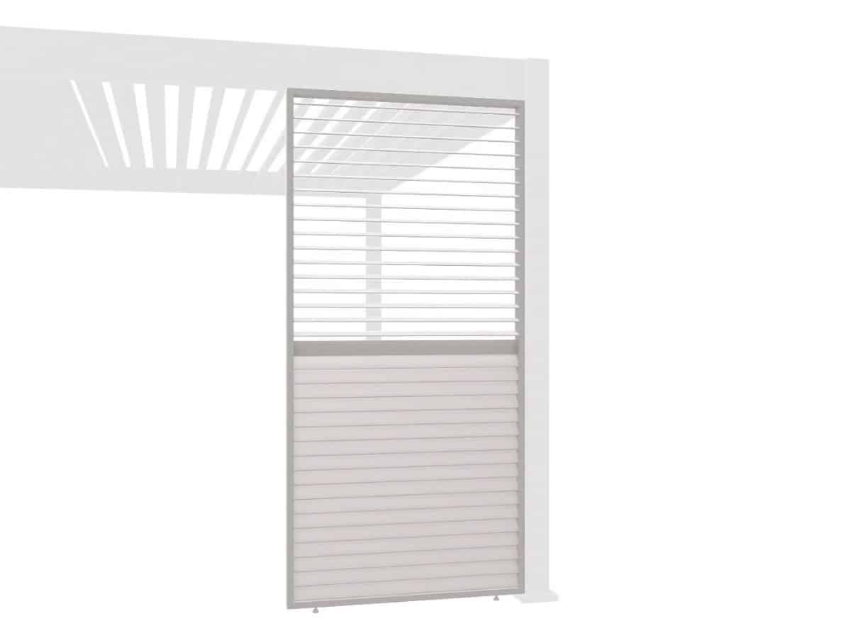 venus verstelbare lamellen zijpaneel 123 cm camel sand