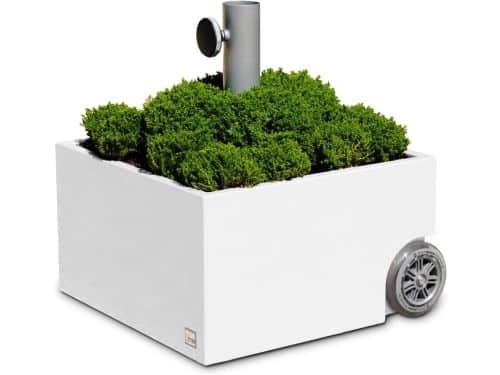 Verrijdbare Parasolvoet met Plantenbak en Zware Grip