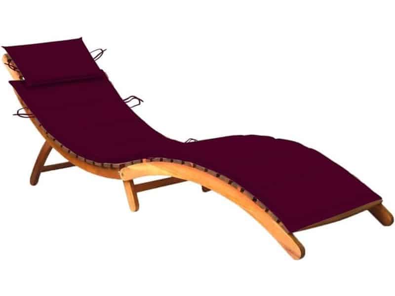 Verstelbaar Ligbed van Massief Hout met Comfortabel Zitkussen